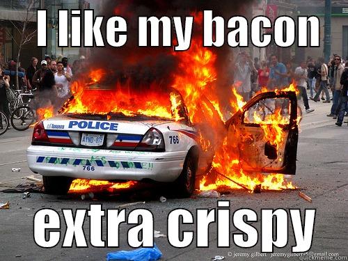     I LIKE MY BACON        EXTRA CRISPY   Misc