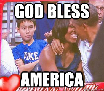God bless america - God bless america  Kiss Cam Kid