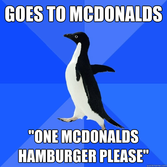goes to mcdonalds 