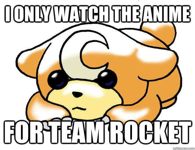I only watch the anime for team rocket   Confession Teddiursa
