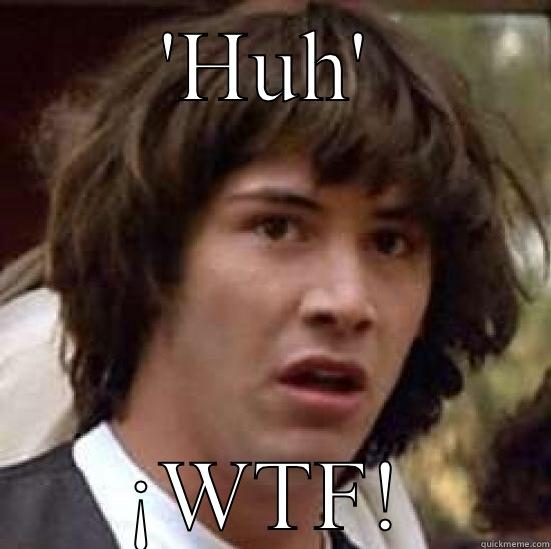 Dude ! Really - 'HUH' ¡WTF! conspiracy keanu