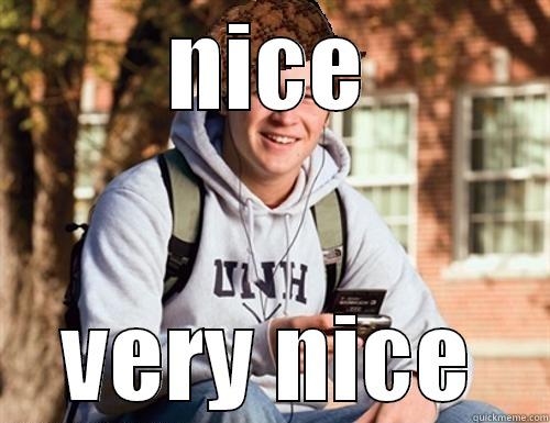you enjoy the weather - NICE VERY NICE College Freshman