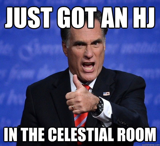Just got an Hj in the celestial room  