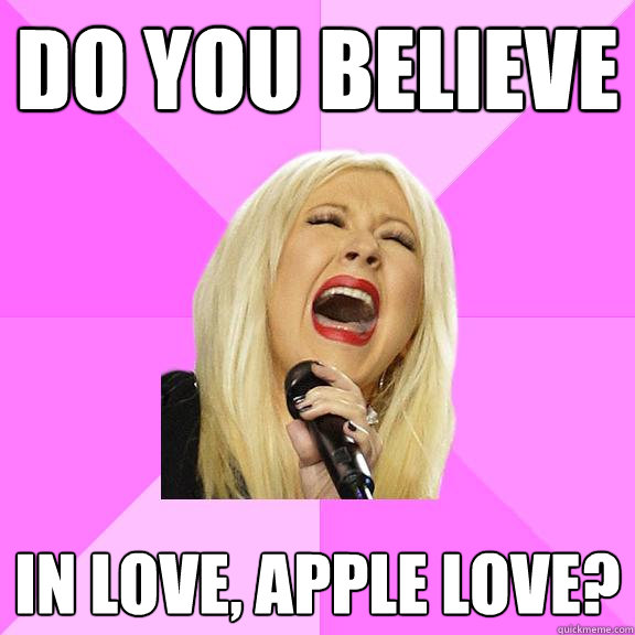 Do you believe in love, apple love?  Wrong Lyrics Christina