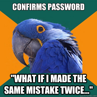 Confirms Password 