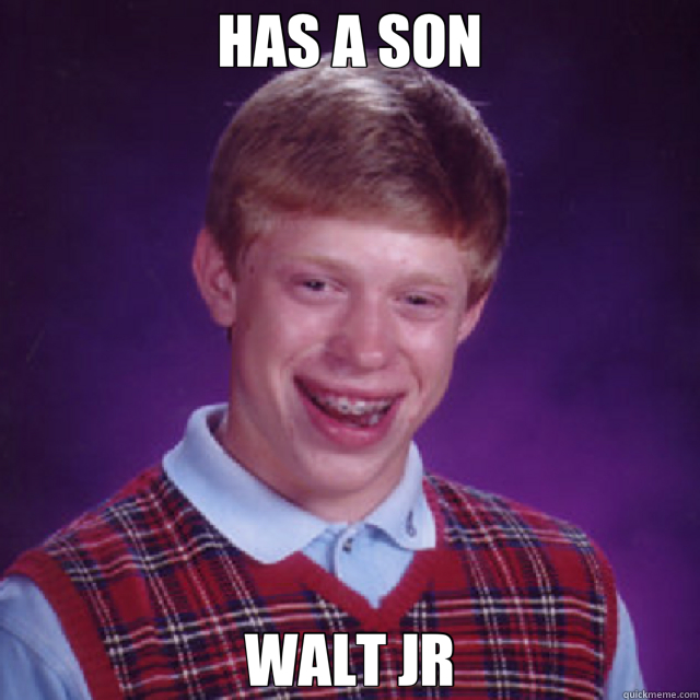HAS A SON WALT JR  