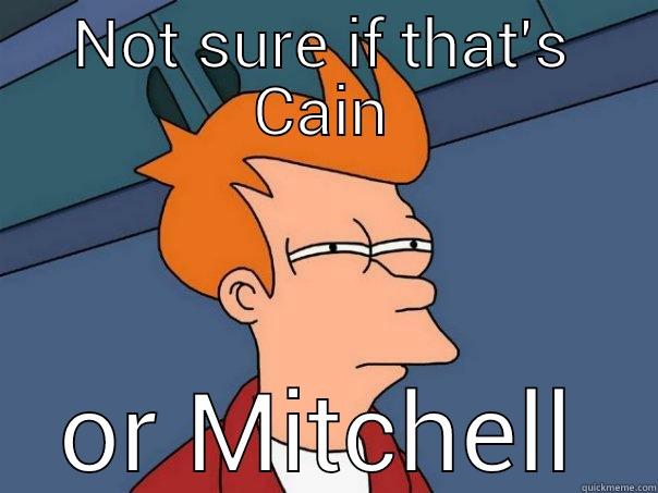 NOT SURE IF THAT'S CAIN OR MITCHELL Futurama Fry