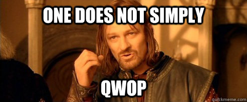 One does not simply qwop  One Does Not Simply