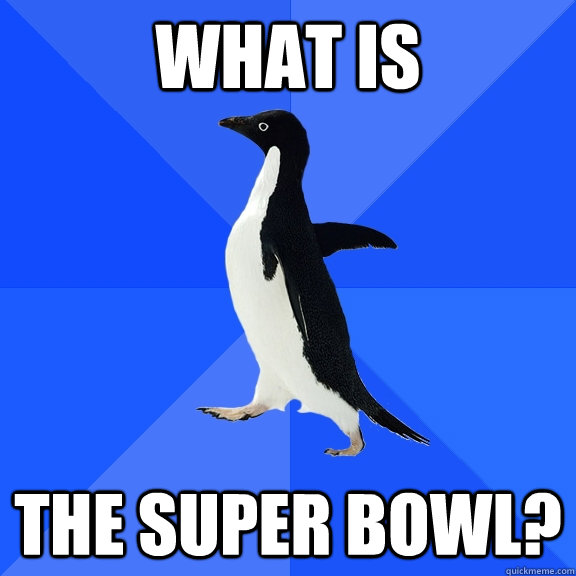 What is The Super Bowl?  Socially Awkward Penguin