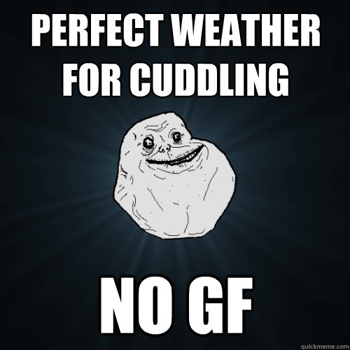 Perfect weather for cuddling No gf  Forever Alone