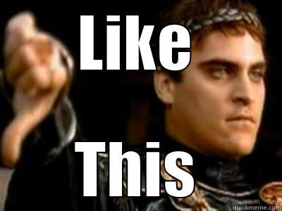 LIKE THIS Downvoting Roman