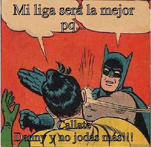MI LIGA SERÁ LA MEJOR PQ... CALLATE DANNY Y NO JODAS MÁS!!! Batman Slapping Robin