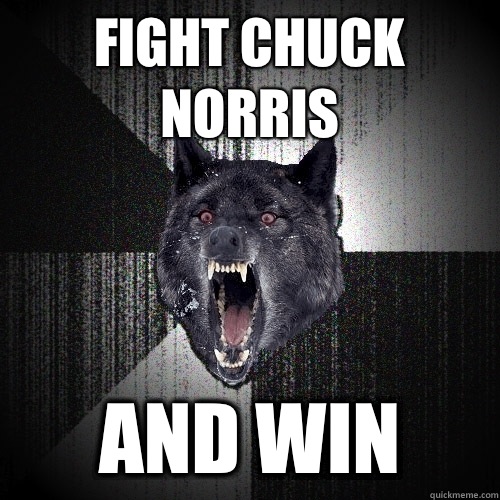 FIGHT chuck norris And win  Insanity Wolf