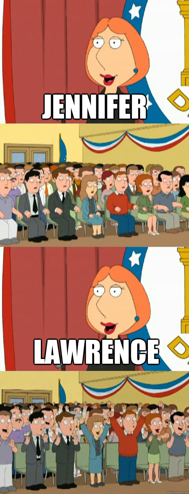 Jennifer Lawrence  Lois Griffin