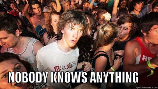  NOBODY KNOWS ANYTHING     Sudden Clarity Clarence