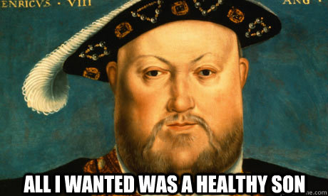 All I wanted was a Healthy Son  Henry VIII