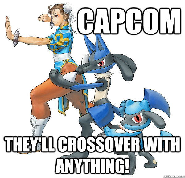 CAPCOM They'll crossover with anything!  Capcoms Street Fighter X Pokemon