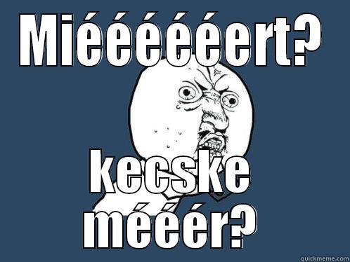 MIÉÉÉÉÉERT? KECSKE MÉÉÉR? Y U No