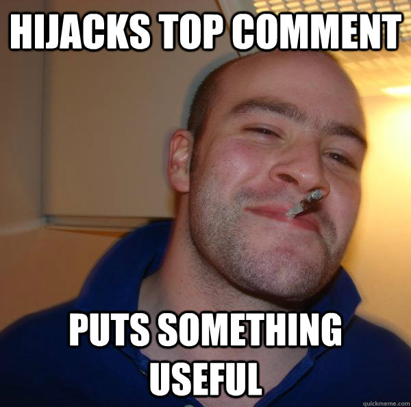 Hijacks top comment Puts something useful - Hijacks top comment Puts something useful  Misc