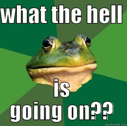 WHAT THE HELL  IS GOING ON?? Foul Bachelor Frog