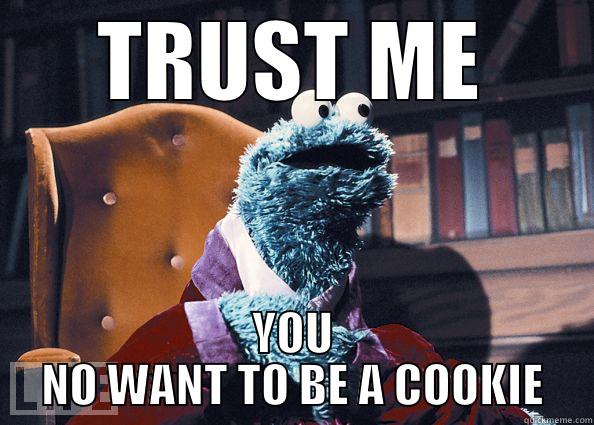 WEIRD COOKIE MONSTER - TRUST ME YOU NO WANT TO BE A COOKIE Cookie Monster