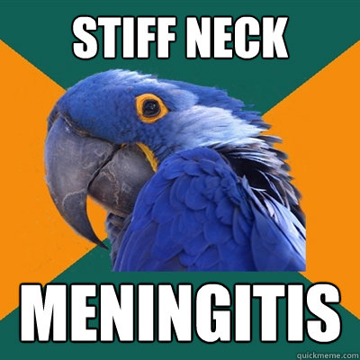 Stiff Neck Meningitis  Paranoid Parrot