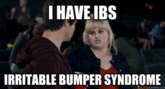 I have ibs Irritable Bumper Syndrome   Fat Amy