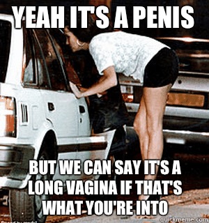 Yeah it's a penis But we can say it's a long vagina if that's what you're into  Karma Whore