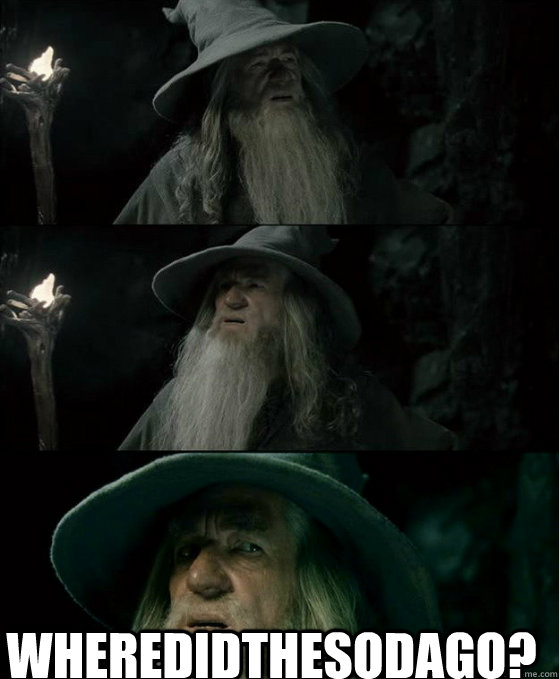  Wheredidthesodago?   Confused Gandalf