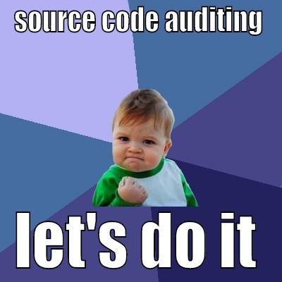 SOURCE CODE AUDITING LET'S DO IT Success Kid