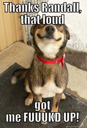 THANKS RANDALL, THAT LOUD GOT ME FUUUKD UP! Good Dog Greg