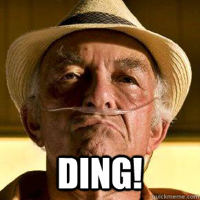  Ding!  