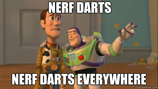  nerf darts nerf darts everywhere  Everywhere