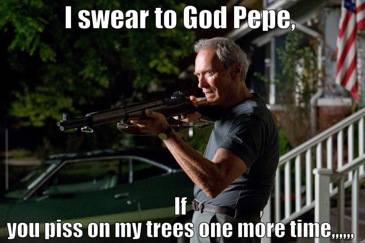 I SWEAR TO GOD PEPE, IF YOU PISS ON MY TREES ONE MORE TIME,,,,,, Misc