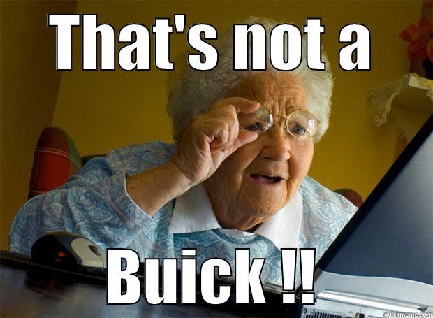 THAT'S NOT A BUICK !! Grandma finds the Internet