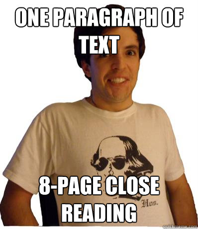 one paragraph of text 8-page close reading - one paragraph of text 8-page close reading  English major