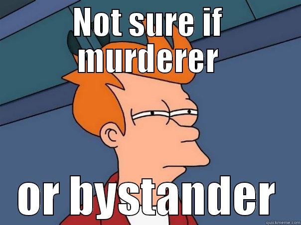 NOT SURE IF MURDERER OR BYSTANDER Futurama Fry