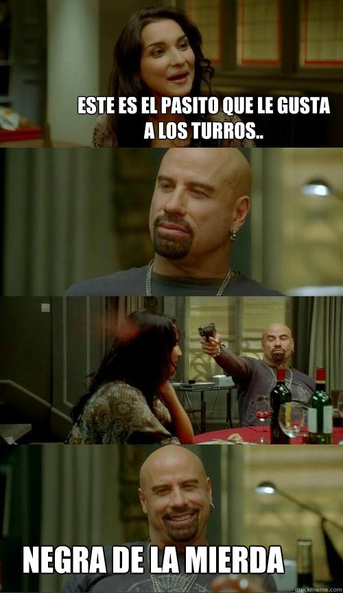 este es el pasito que le gusta a los turros.. negra de la mierda  Skinhead John