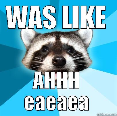 WAS LIKE AHHH EAEAEA Lame Pun Coon