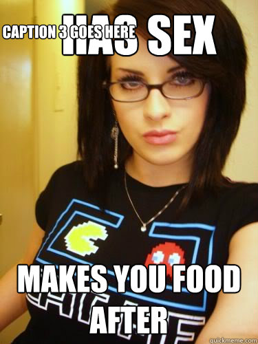 has sex makes you food after Caption 3 goes here  Cool Chick Carol
