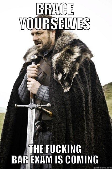 BRACE YOURSELVES THE FUCKING BAR EXAM IS COMING Misc