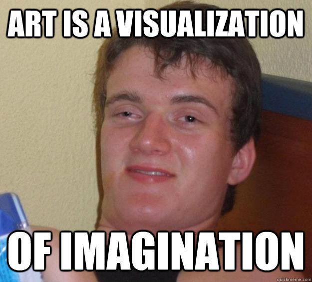 Art is a visualization of imagination  10 Guy