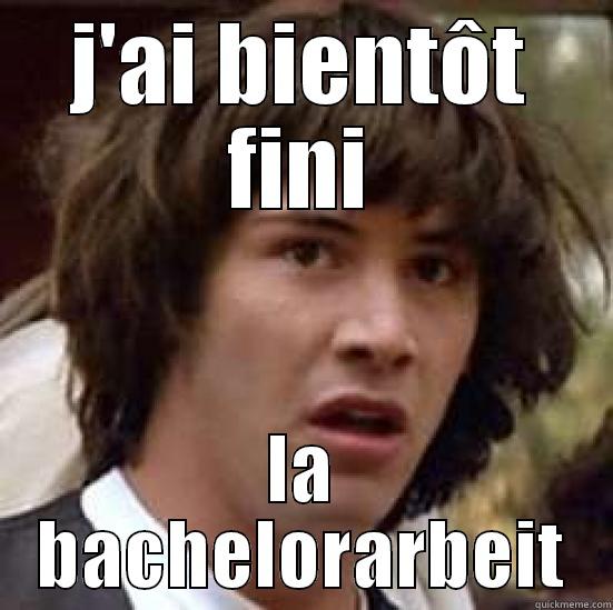 J'AI BIENTÔT FINI LA BACHELORARBEIT conspiracy keanu