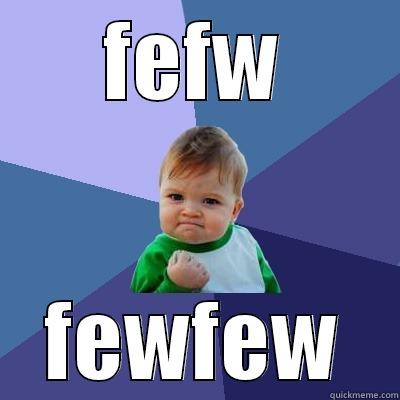 FEFW FEWFEW Success Kid