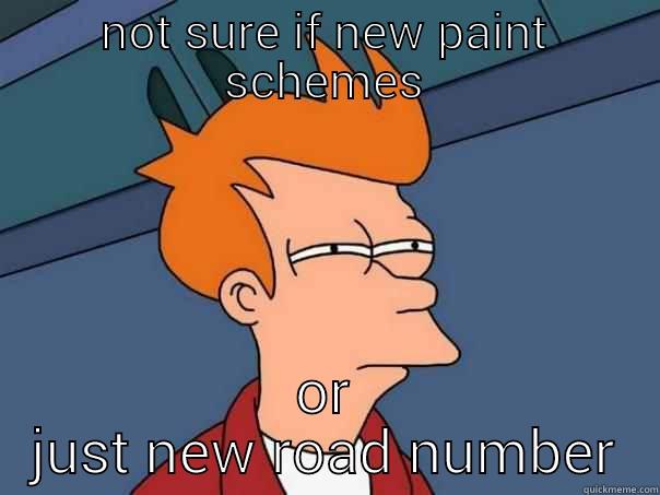 NOT SURE IF NEW PAINT SCHEMES OR JUST NEW ROAD NUMBER Futurama Fry