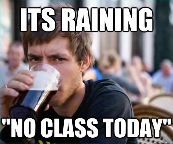 its raining 