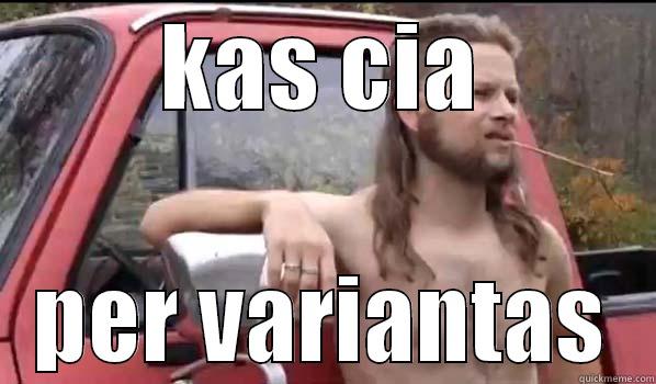 what nx - KAS CIA PER VARIANTAS Almost Politically Correct Redneck