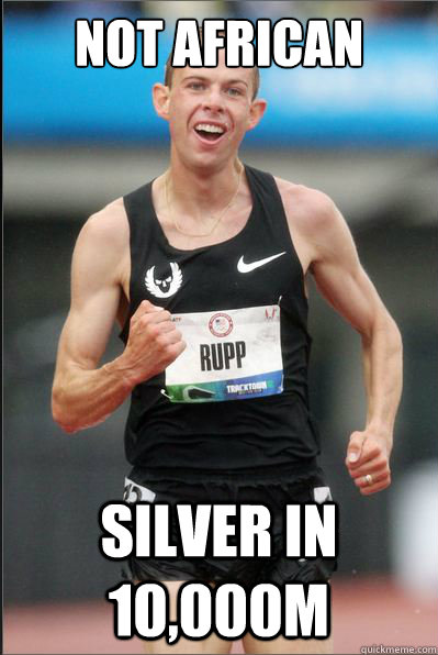 not african silver in 10,000m - not african silver in 10,000m  Success Galen Rupp.