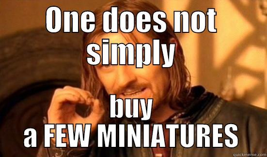ONE DOES NOT SIMPLY BUY A FEW MINIATURES Boromir