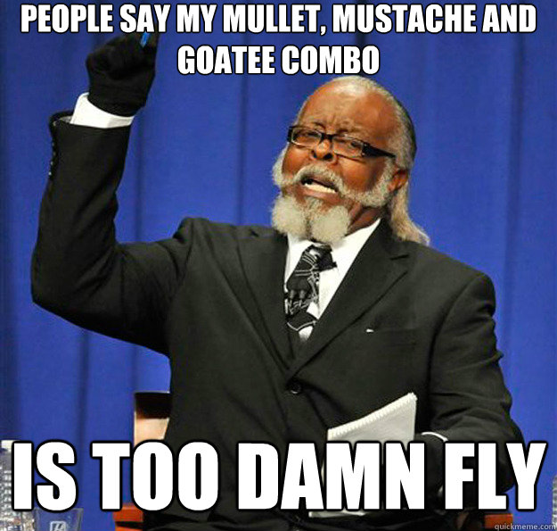 People say my mullet, mustache and goatee combo is too damn fly  Jimmy McMillan